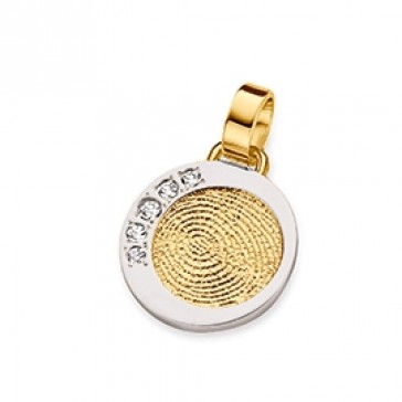 Dazzling zirconia oro giallo/bianco