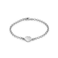 Bliss heart braccialetto argento 9mm